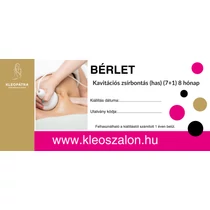 Kavitációs Zsírbontás Bérletek