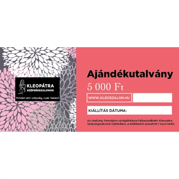 5000 Ft értékű Ajándékutalvány 5 darab