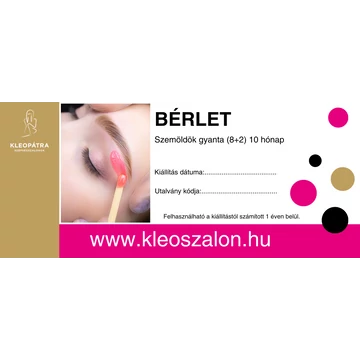 Vidék Szemöldök gyanta bérlet (5+1) 6 hónap