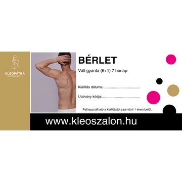 Vidék Váll gyanta bérlet (6+1) 7 hónap