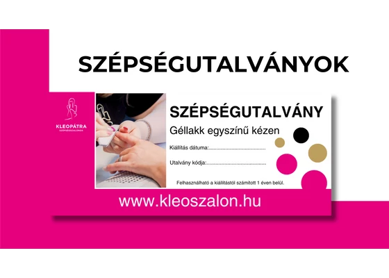 Szépségutalványok