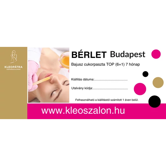 Budapest Bajusz cukorpaszta TOP (6+1) 7 hónap