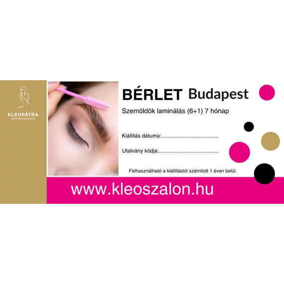 Budapest Szempilla festés (8+2) 10 hónap