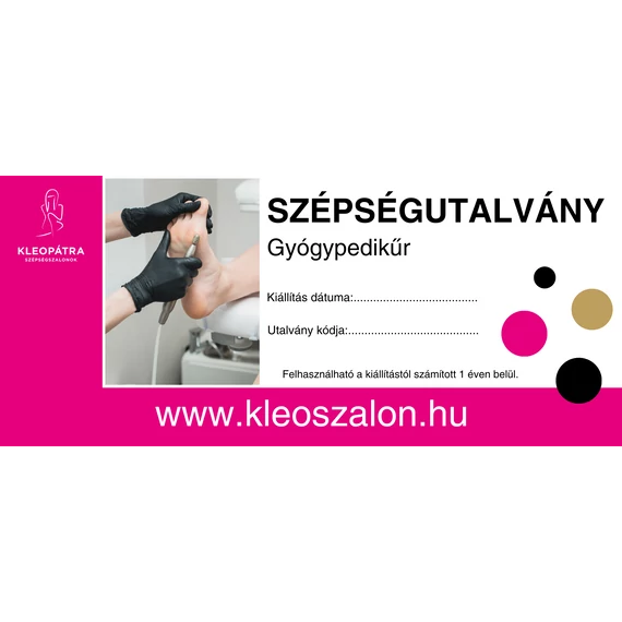 GYÓGYPEDIKŰR SZÉPSÉGUTALVÁNY