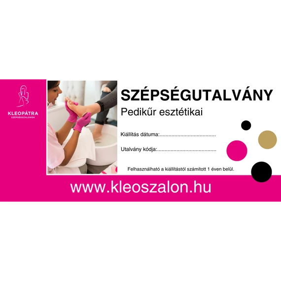 PEDIKŰR SZÉPSÉGUTALVÁNY